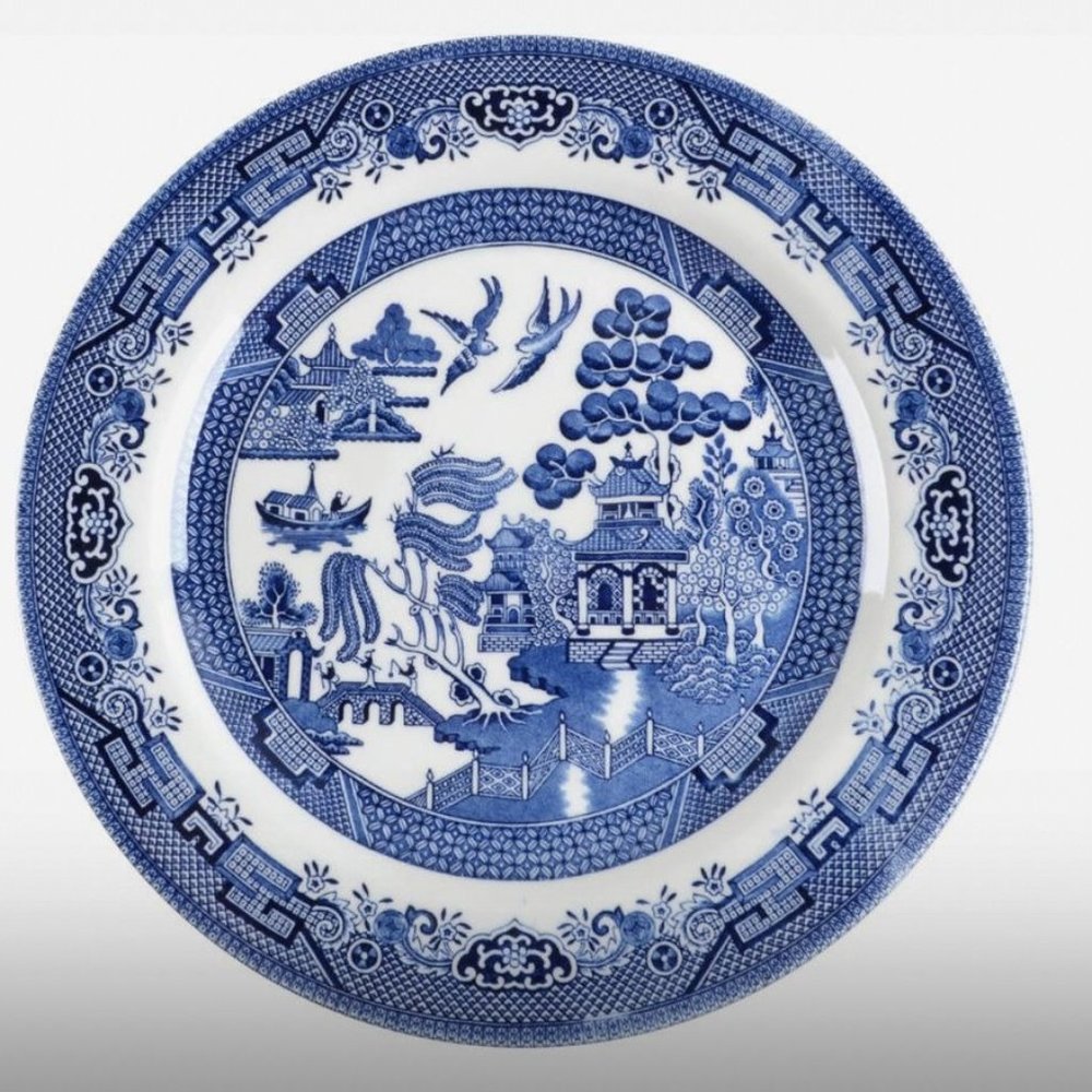 120 Dinner Plates Willow Blue (Georgian Shape) by CHURCHILL